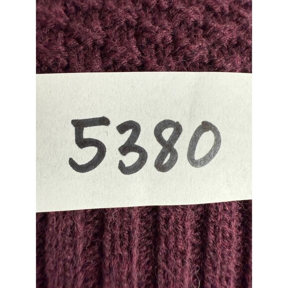 Max Studio Women's Longline Cardigan Sweater Open Front Pockets Burgundy Size XS - Picture 8 of 8